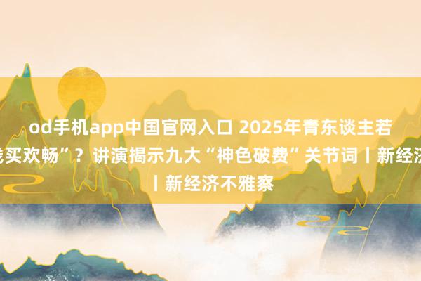 od手机app中国官网入口 2025年青东谈主若何“费钱买欢畅”？讲演揭示九大“神色破费”关节词丨新经济不雅察