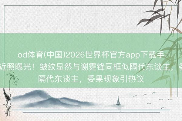 od体育(中国)2026世界杯官方app下载手机版 王菲素颜近照曝光！皱纹显然与谢霆锋同框似隔代东谈主，委果现象引热议