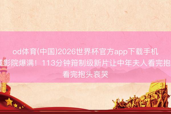 od体育(中国)2026世界杯官方app下载手机版 小城影院爆满！113分钟箝制级新片让中年夫人看完抱头哀哭