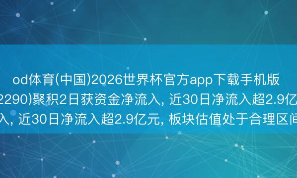 od体育(中国)2026世界杯官方app下载手机版 生物医药ETF国泰(512290)聚积2日获资金净流入， 近30日净流入超2.9亿元， 板块估值处于合理区间